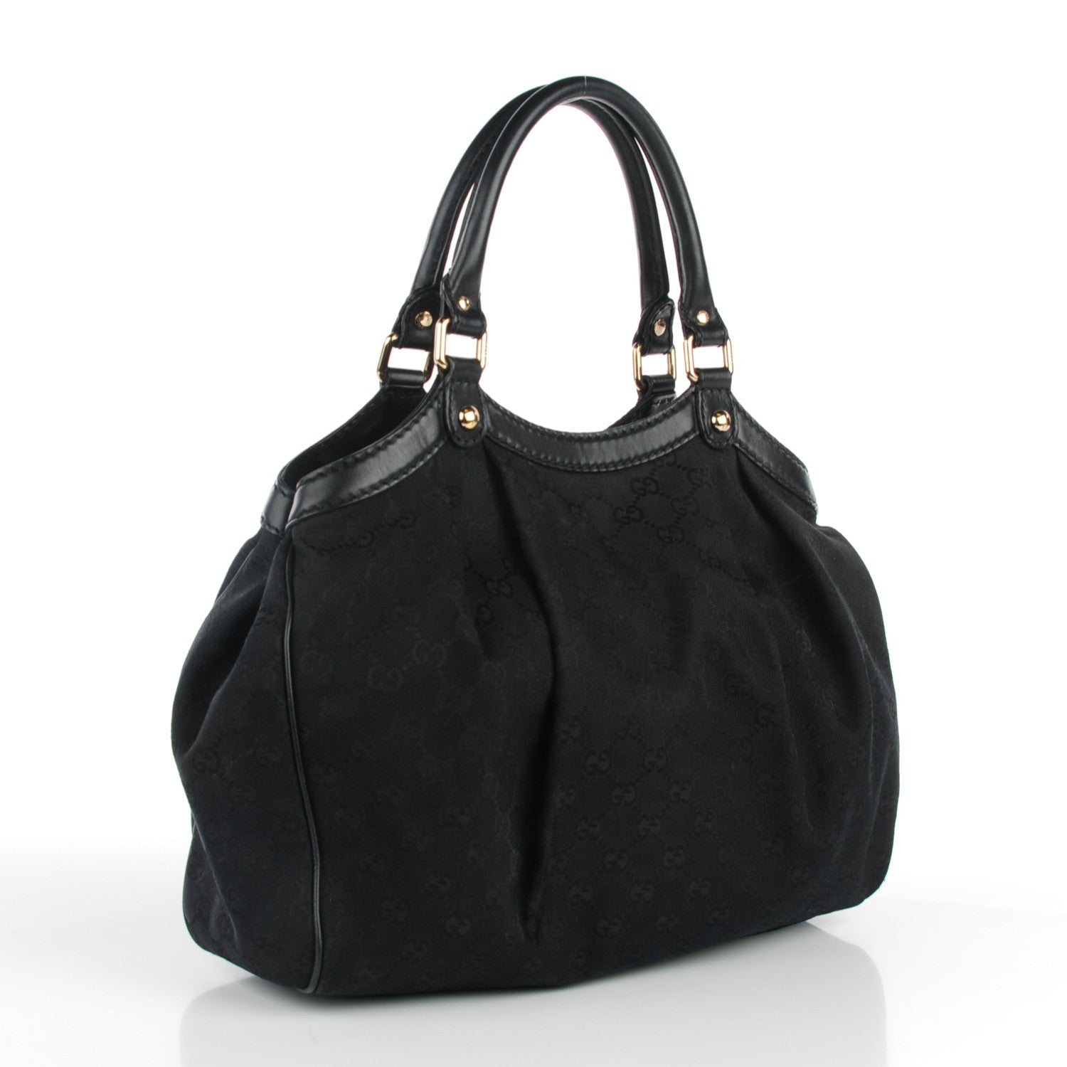 Gucci Monogram Medium Sukey Tote Black 3 of 11