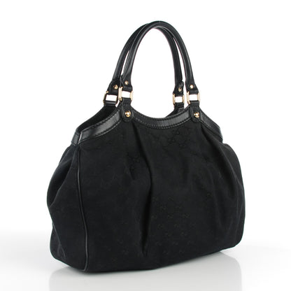 Gucci Monogram Medium Sukey Tote Black 3 of 11