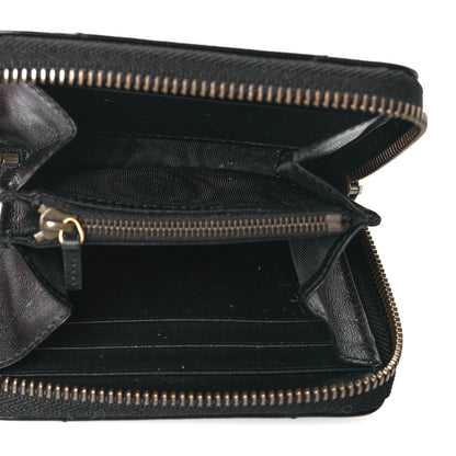 Gucci Calfskin Matelasse GG Marmont 2.0 Zip Wallet Black 5 of 10