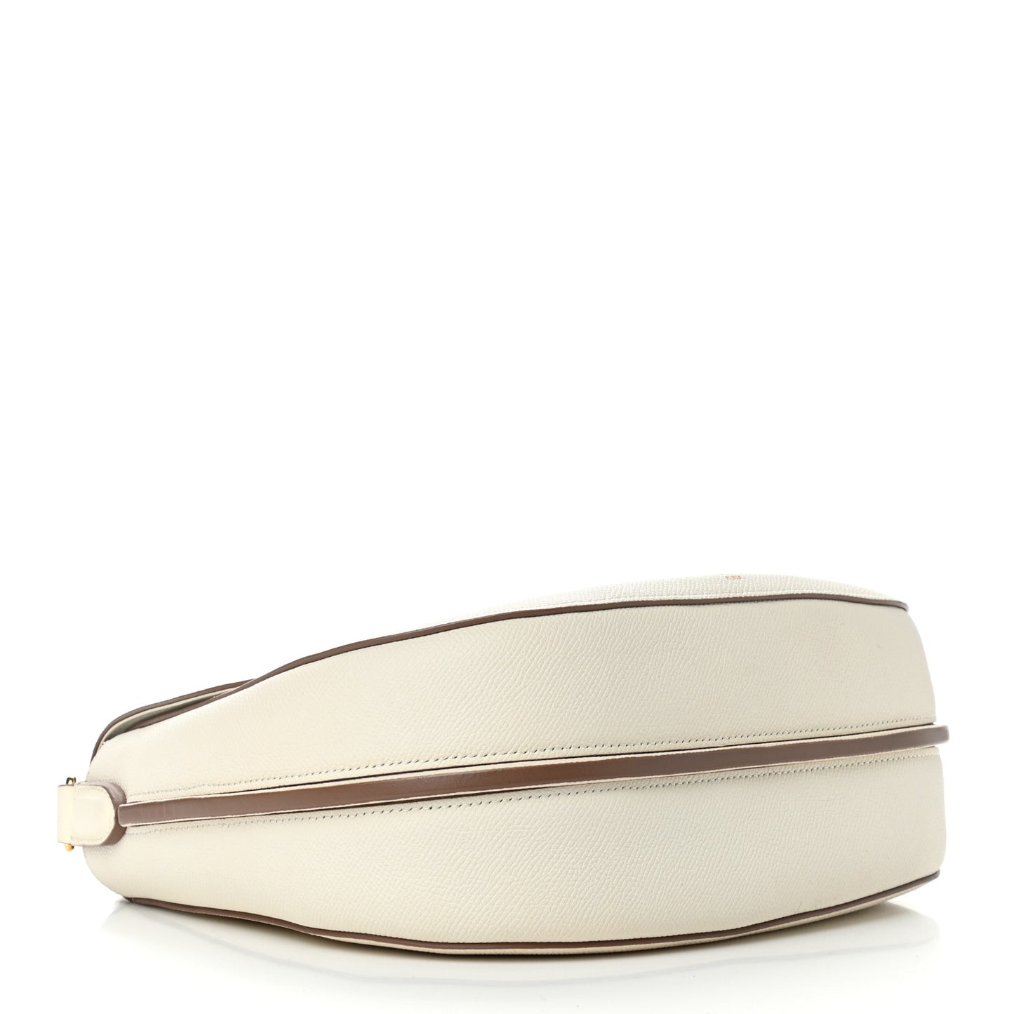 Grained Calfskin Small Trotteur White