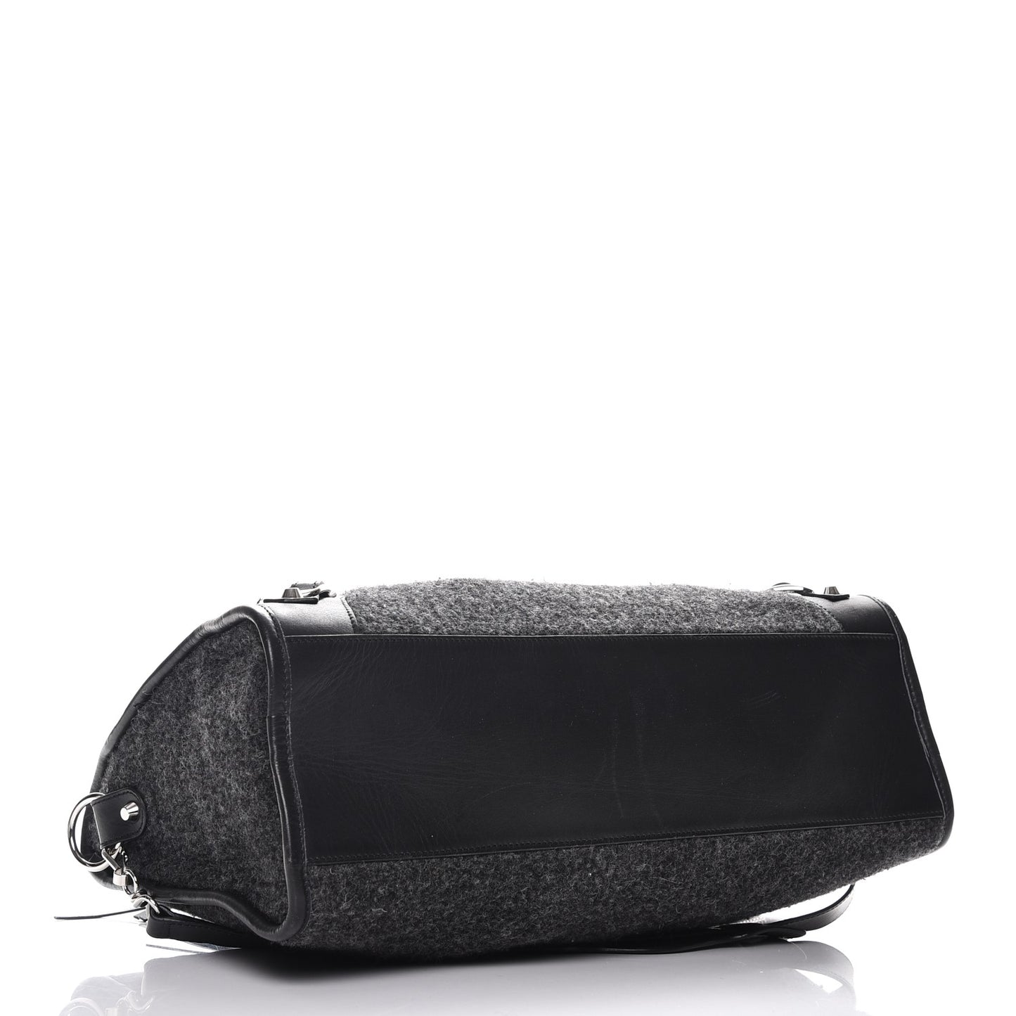 Alpaca Calfskin Classic Silver Hardware City Black