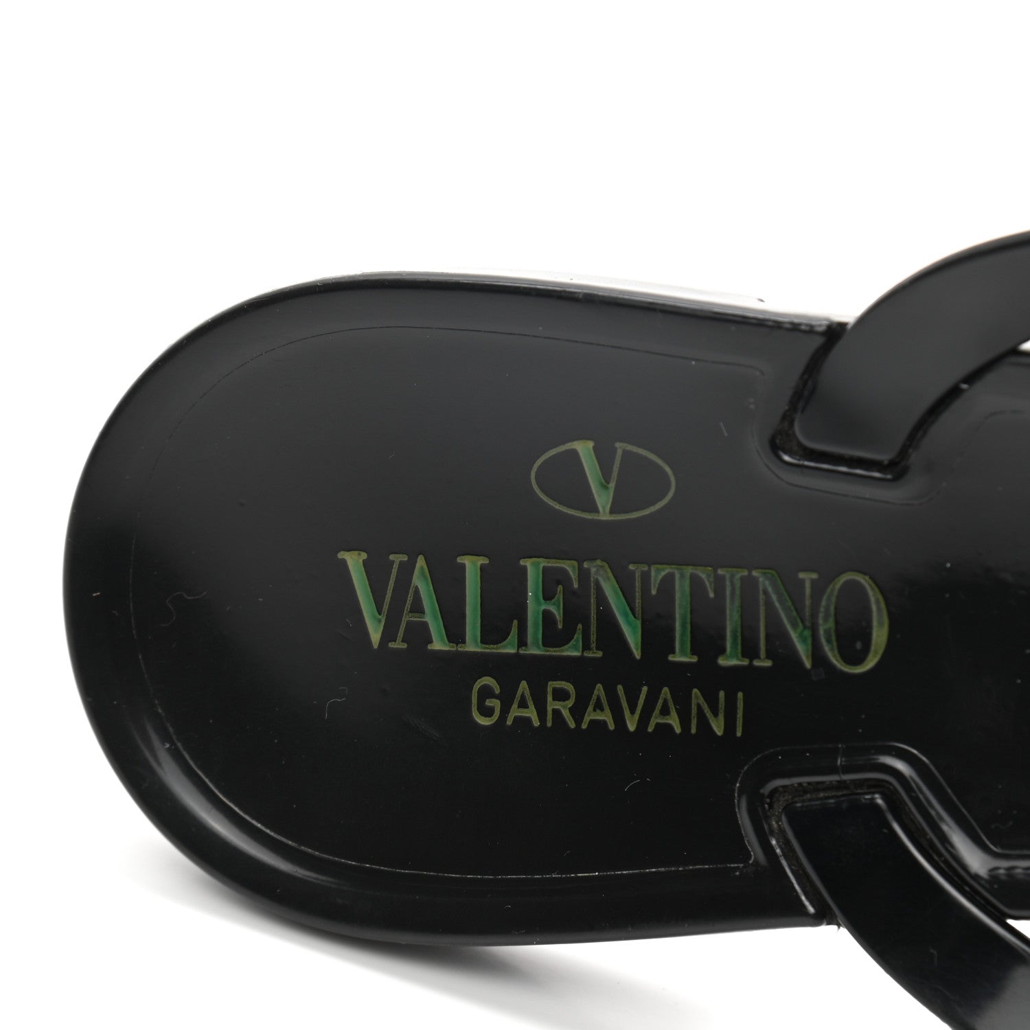 Valentino Garavani PVC Jelly Rockstud Bow Thong Sandals 40 Black 7 of 8