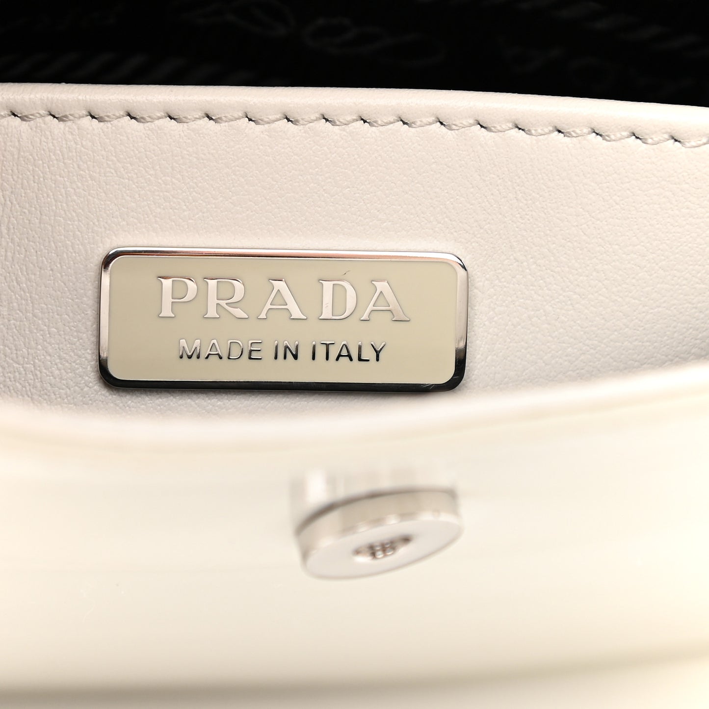 Spazzolato Cleo Flap Shoulder Bag White