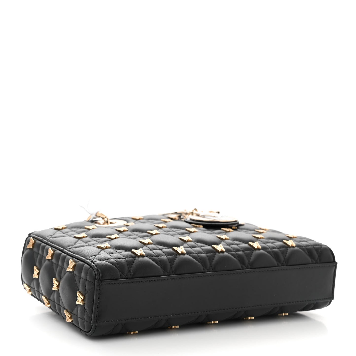 Lambskin Butterfly Cannage Lady D-Joy Black