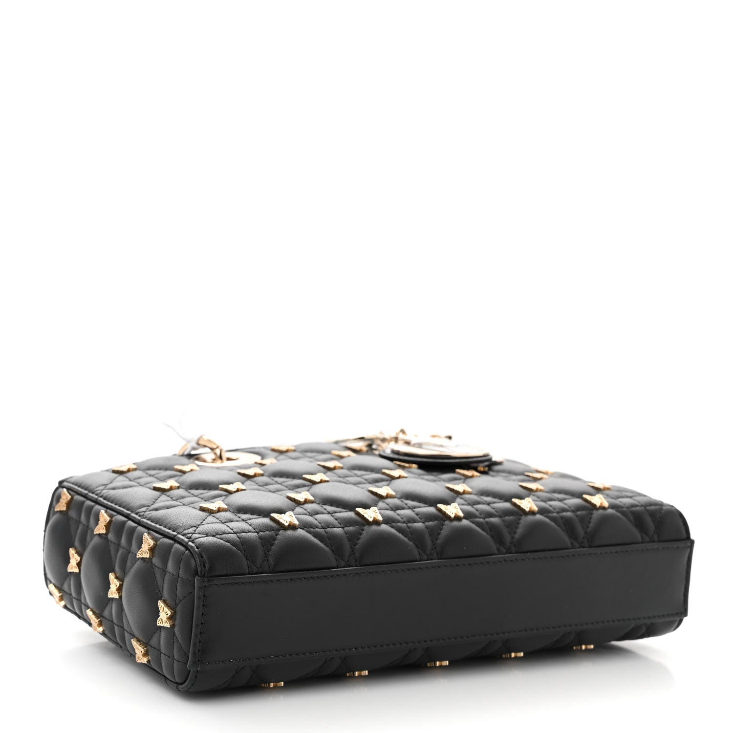 Christian Dior Lambskin Butterfly Cannage Lady D-Joy Black 4 of 10