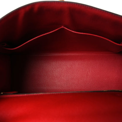 Hermes Epsom Kelly Sellier 32 Rouge Casaque 5 of 12