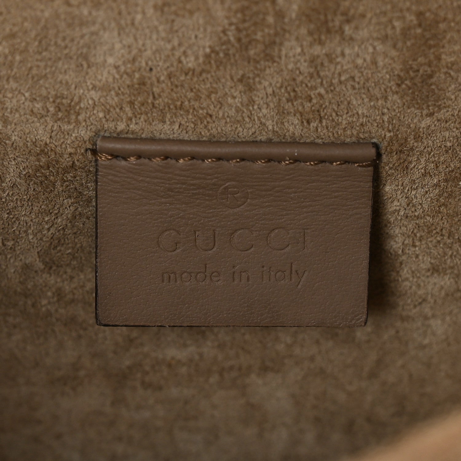 Gucci GG Supreme Monogram Suede Crystal Small Dionysus Shoulder Bag Beige Ebony Taupe 6 of 10