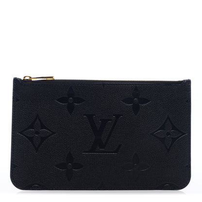 Louis Vuitton Empreinte Monogram Giant Neverfull MM Pochette Black 1 of 5