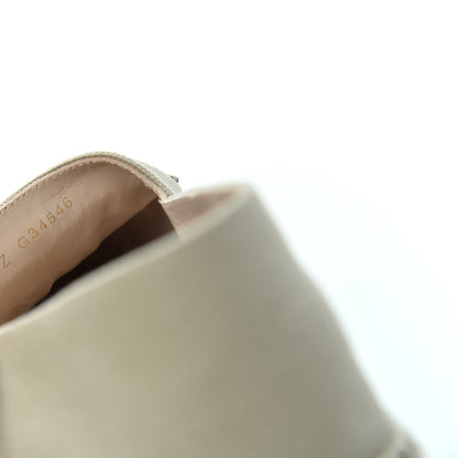 Chanel Canvas Grosgrain CC Espadrilles 41 Beige Black 10 of 11