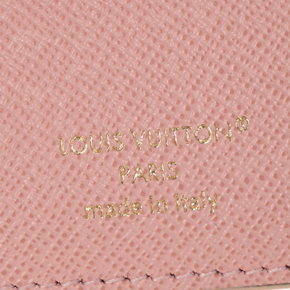 Louis Vuitton Damier Azur Victorine Wallet Rose Ballerine 6 of 8