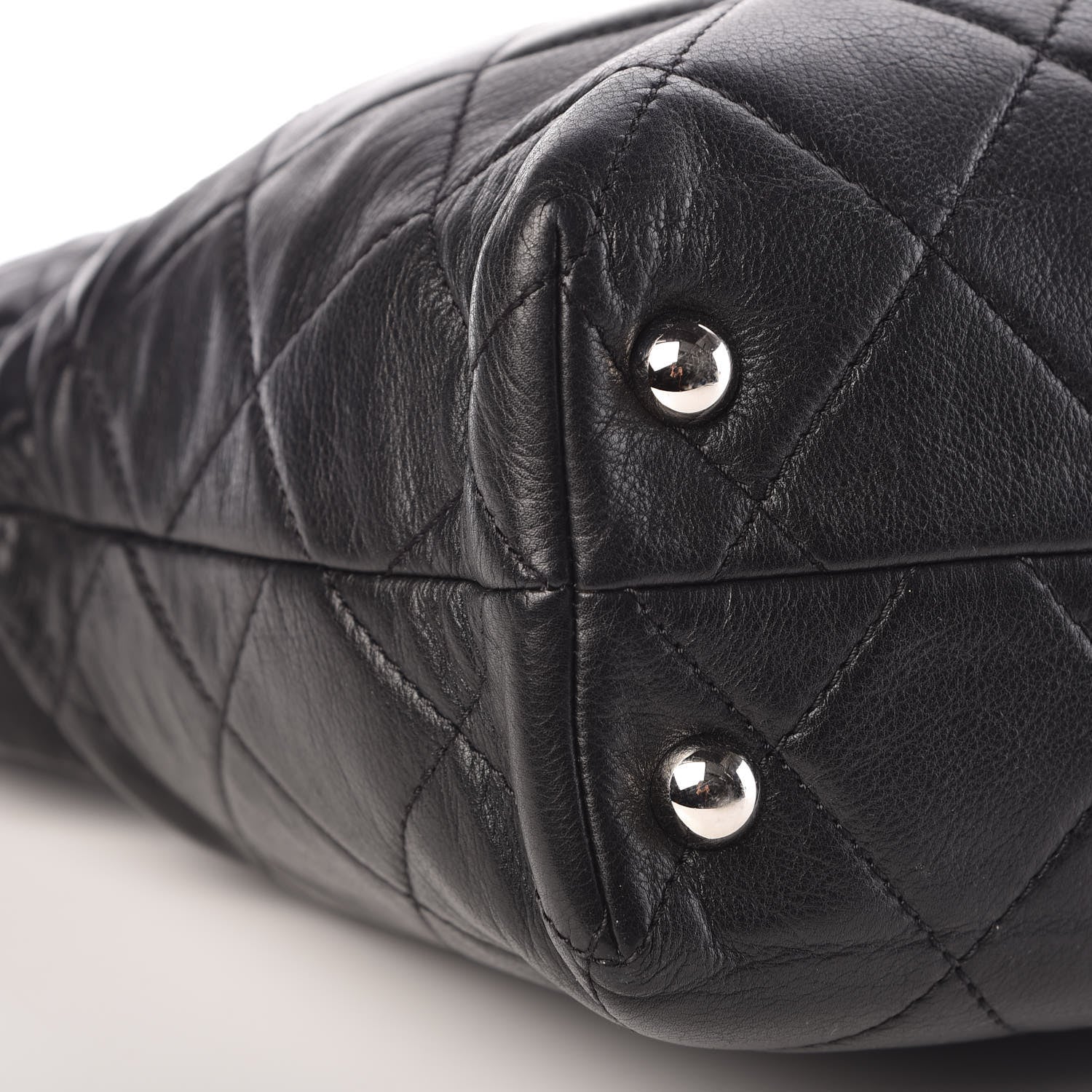 Chanel Calfskin Quilted In The Business North South Tote Black 8 of 9