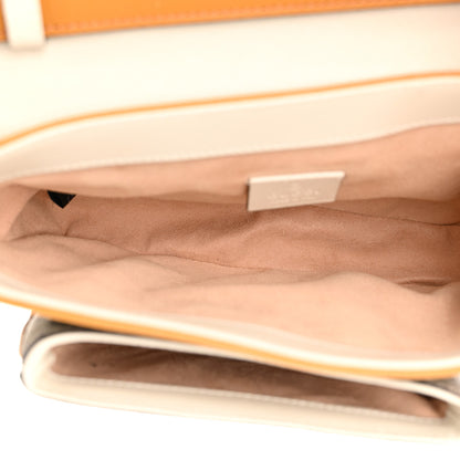 Gucci GG Supreme Monogram Calfskin Mini Padlock Flap Pocket Shoulder Bag Beige Mystic White Sun Oil 5 of 12