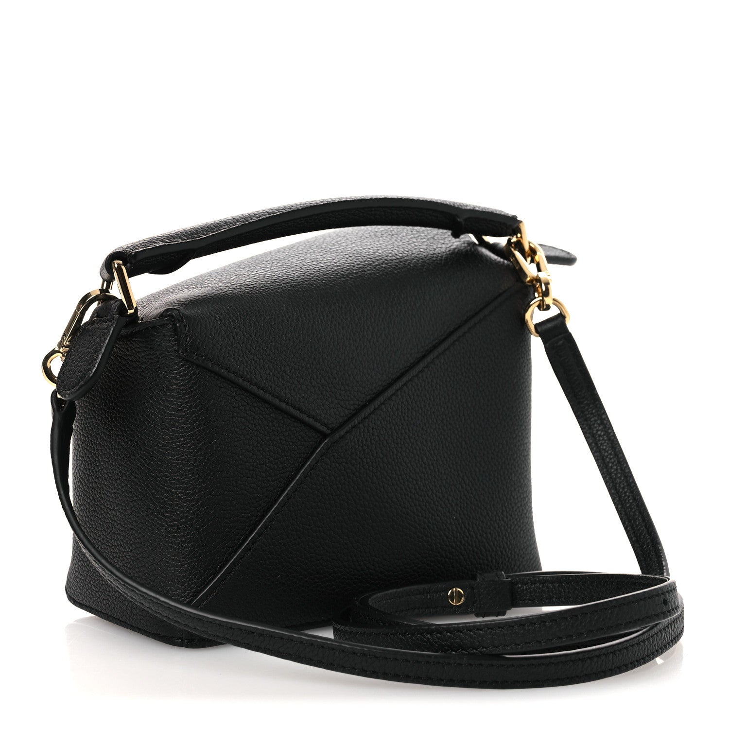 Loewe Soft Grained Calfskin Mini Puzzle Edge Bag Black 2 of 9