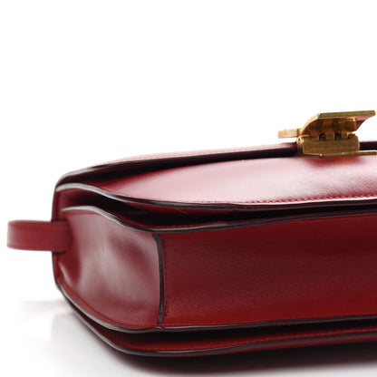 Celine Box Calfskin Medium Classic Box Flap Bag Red 8 of 12