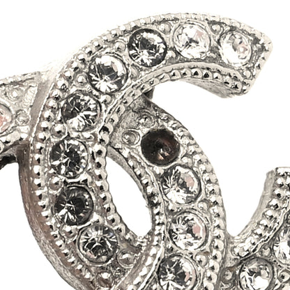 Chanel Crystal CC Earrings Silver 5 of 5