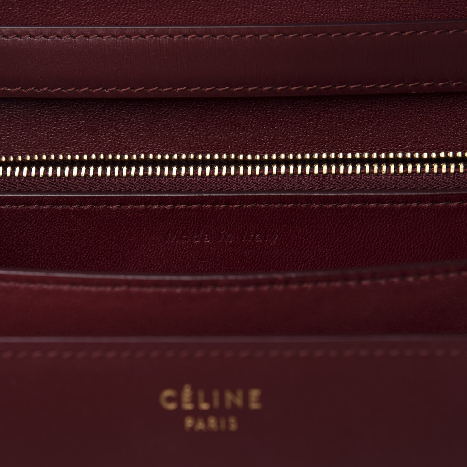 Celine Box Calfskin Medium Classic Box Flap Bag Burgundy 7 of 12