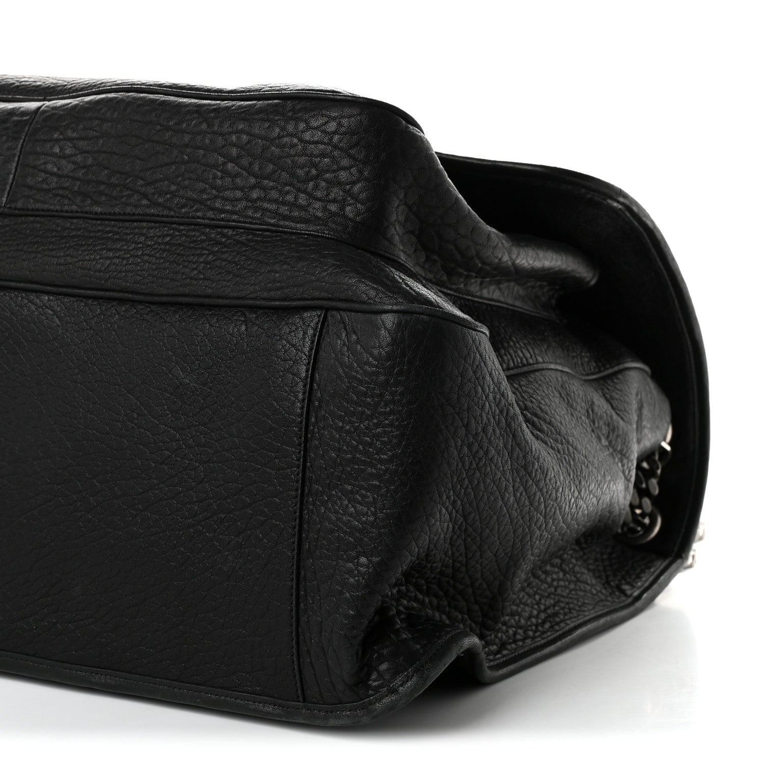 Saint Laurent Grained Lambskin Monogram Oversized Niki Chain Satchel Black 10 of 10