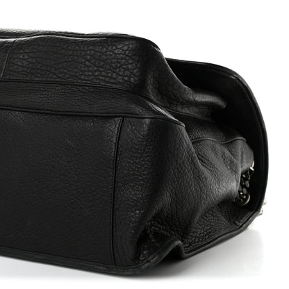 Saint Laurent Grained Lambskin Monogram Oversized Niki Chain Satchel Black 10 of 10