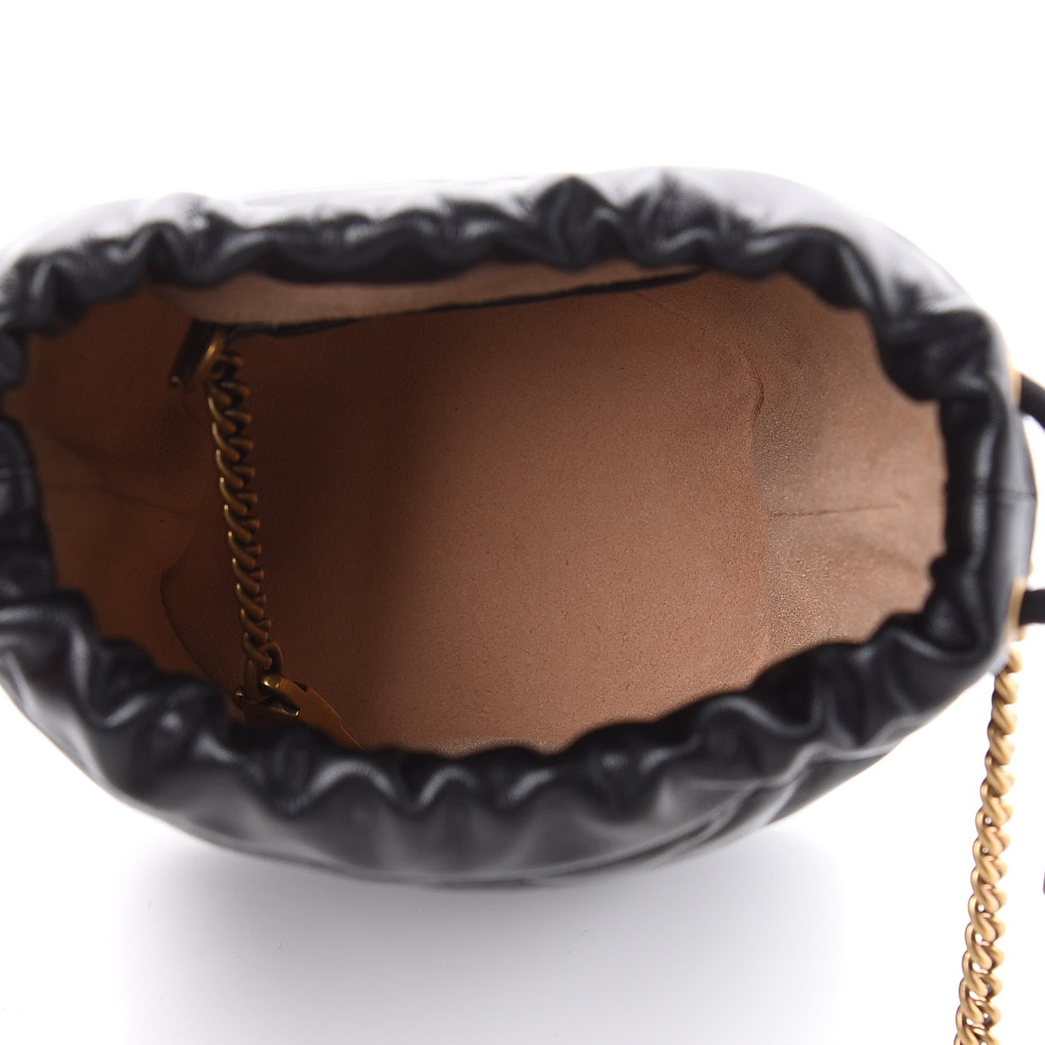 Gucci Calfskin Matelasse Mini GG Marmont 2.0 Bucket Bag Black 5 of 8
