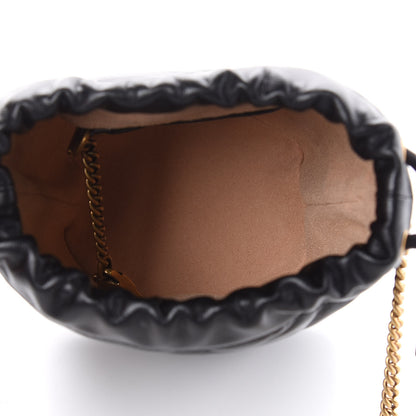 Gucci Calfskin Matelasse Mini GG Marmont 2.0 Bucket Bag Black 5 of 8