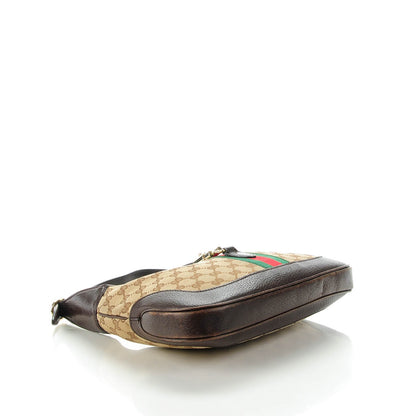 Gucci Monogram Web Jackie O Hobo Dark Brown 4 of 7