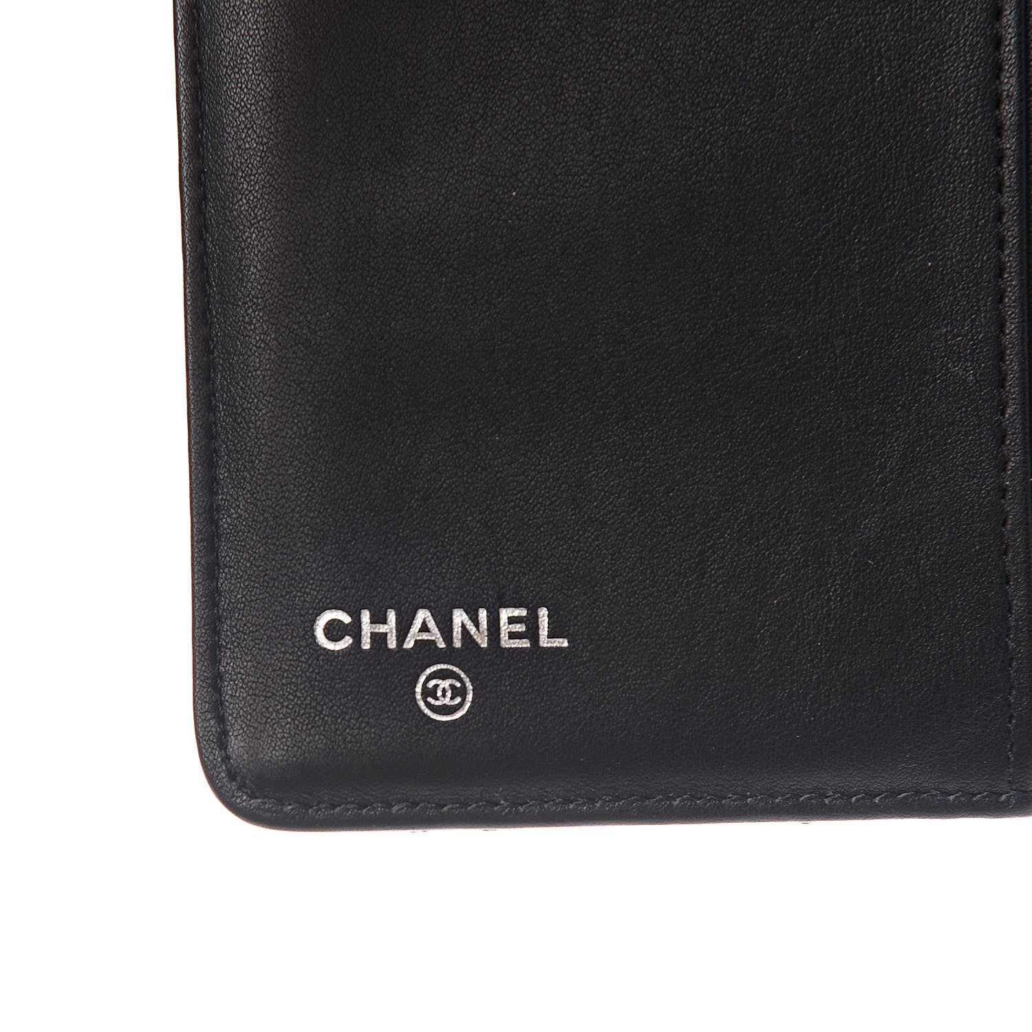 Chanel Patent Quilted Brilliant Zipped Pocket Wallet Black 6 of 9