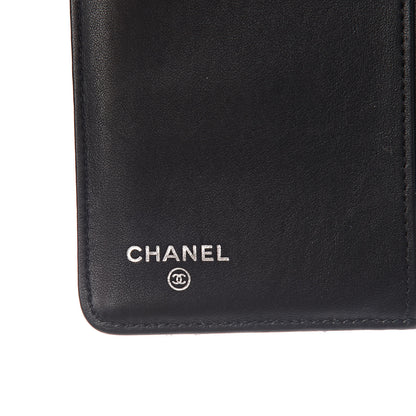 Chanel Patent Quilted Brilliant Zipped Pocket Wallet Black 6 of 9