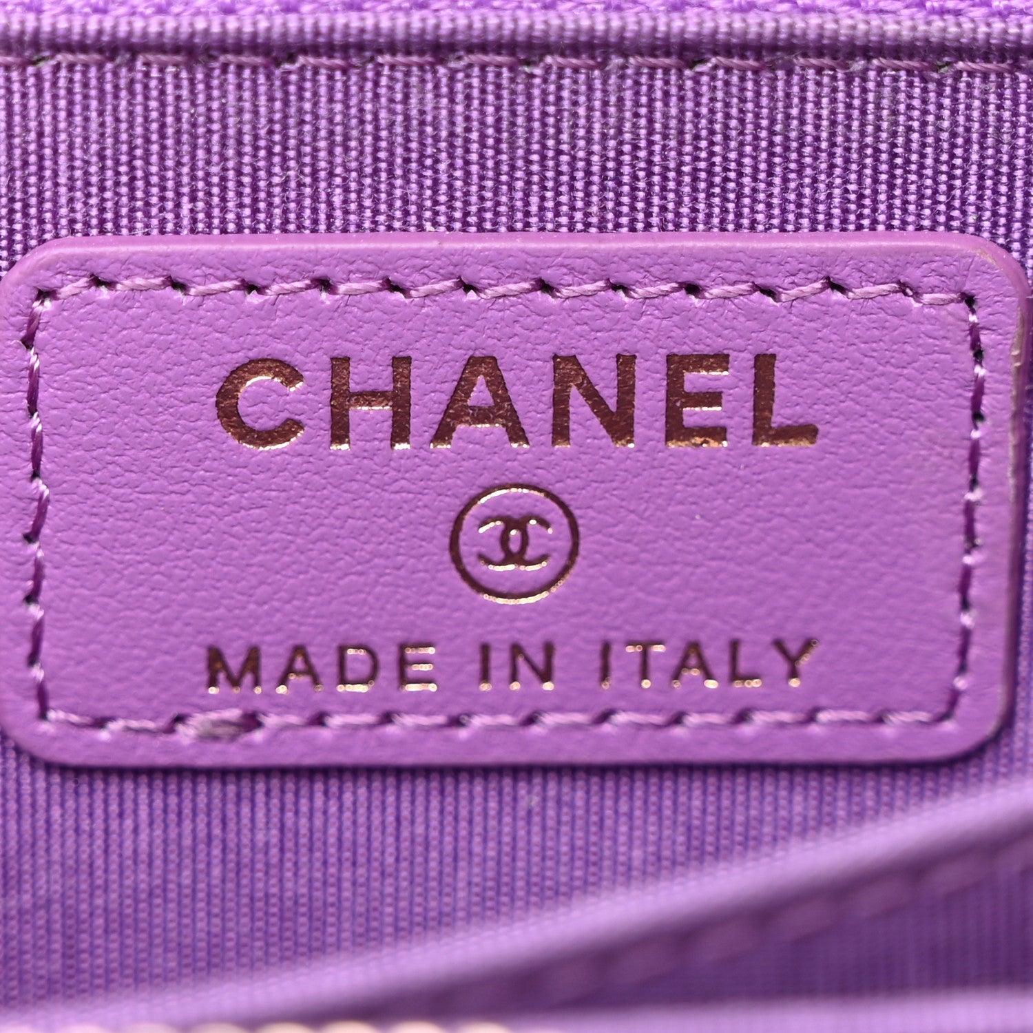 Chanel Caviar Quilted Filigree Coin Purse Purple 6 of 13