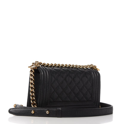 Chanel Caviar Quilted Small Boy Flap Black 3 of 10