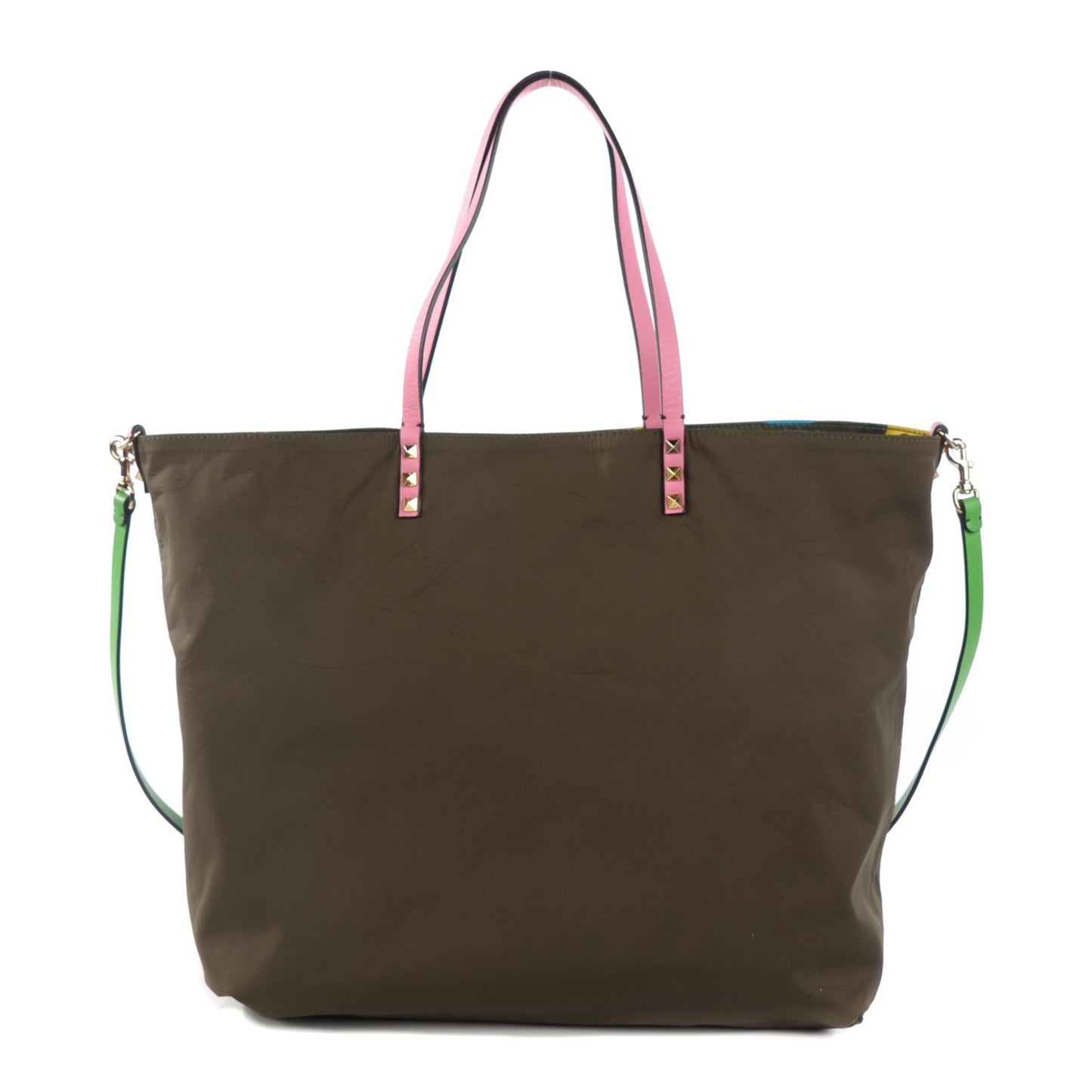 Nylon Psychedelic Camo Rockstud Easy Tote Multicolor