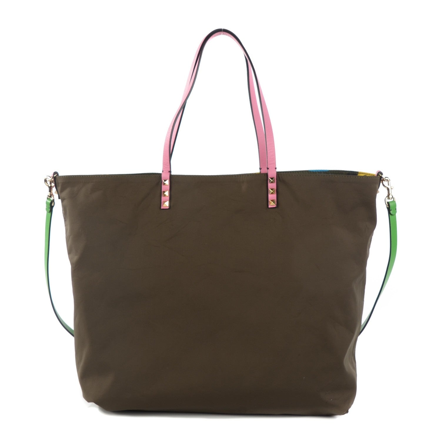 Valentino Garavani Nylon Psychedelic Camo Rockstud Easy Tote Multicolor 6 of 8