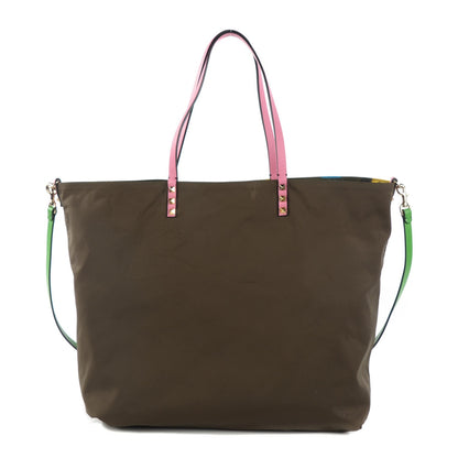 Valentino Garavani Nylon Psychedelic Camo Rockstud Easy Tote Multicolor 6 of 8