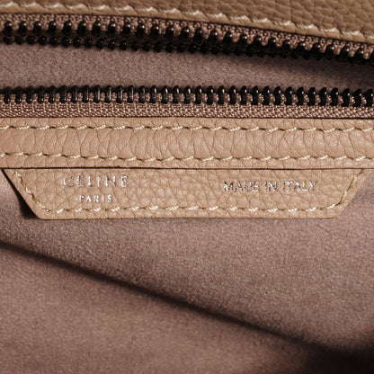 Celine Drummed Calfskin Micro Luggage Dune 7 of 8