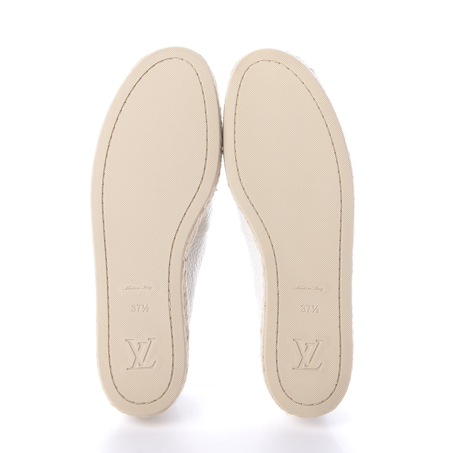 Calfskin Tropical Bloom Espadrille Flat 37.5 White