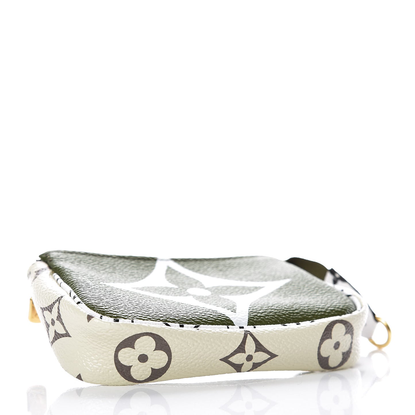 Monogram Giant Micro Pochette Accessories Kaki White
