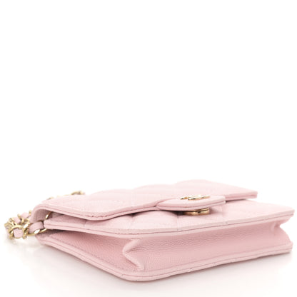 Chanel Caviar Quilted Mini Chain Bag Pink 4 of 12