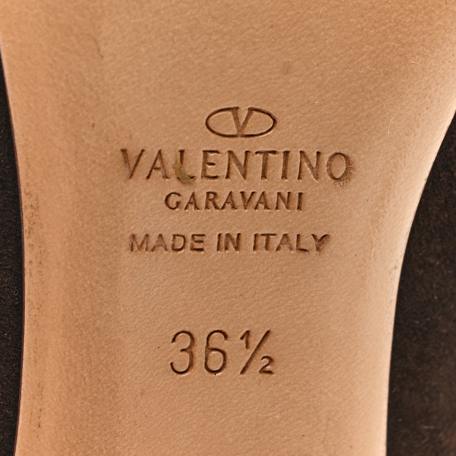 Valentino Garavani Suede Flower Pumps 36.5 Brown 8 of 10