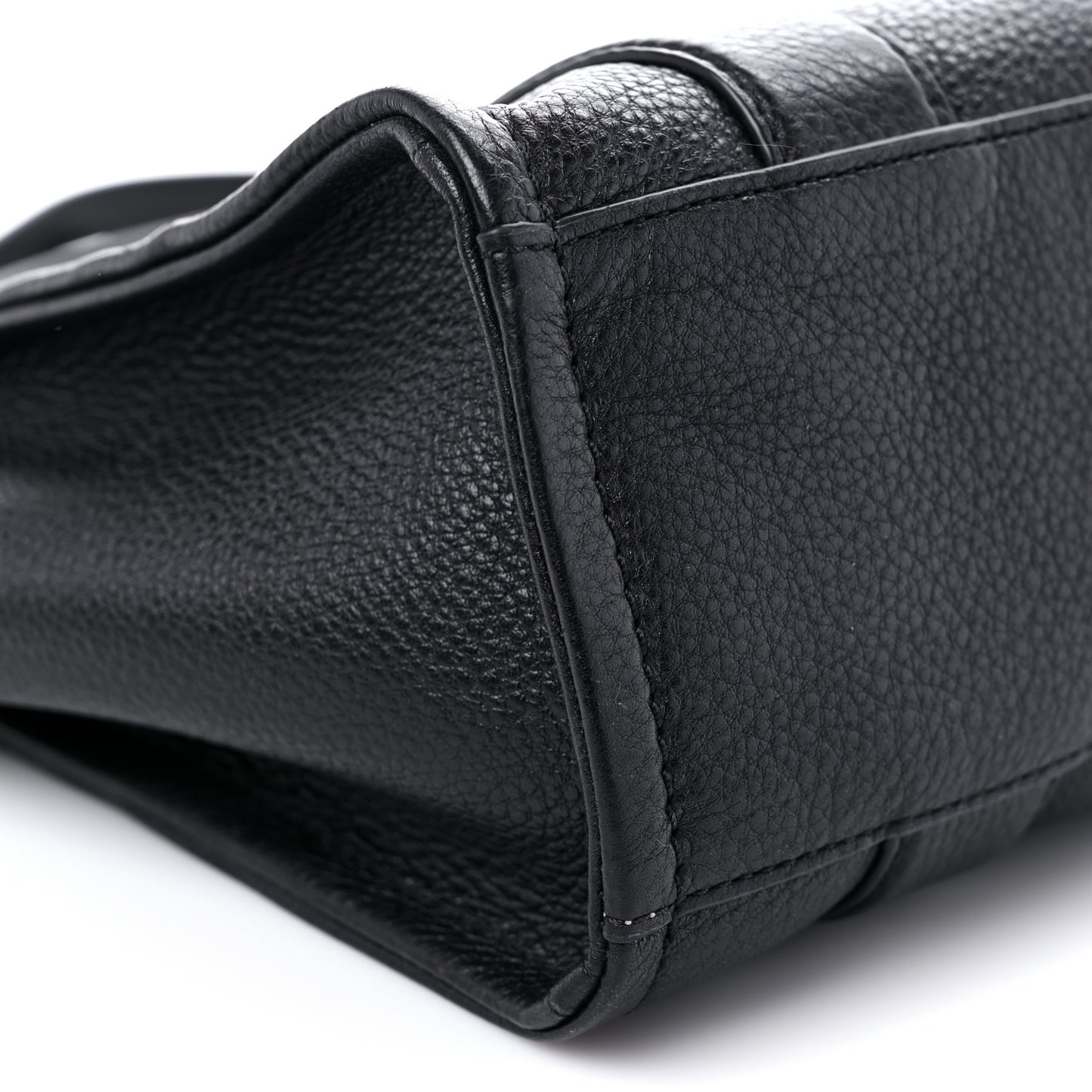 Grained Calfskin Small The Tote Bag Black