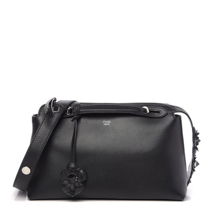 Fendi Vitello Dolce Flowerland Croc Tail Medium By The Way Boston Bag Black 1 of 9