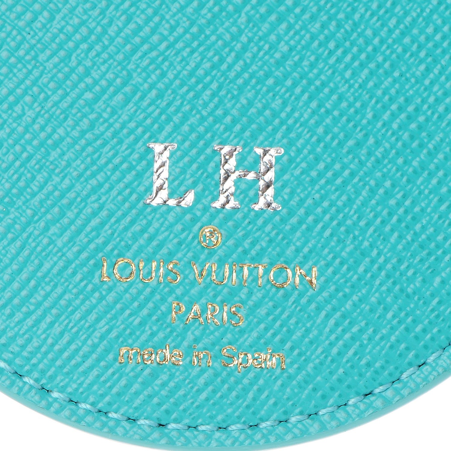 Louis Vuitton Monogram Illustre V Bag Charm Key Ring Turquoise 3 of 5
