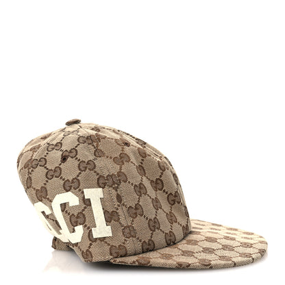 Gucci Monogram Patch Logo Soft Baseball Hat S Beige Cocoa 5 of 9