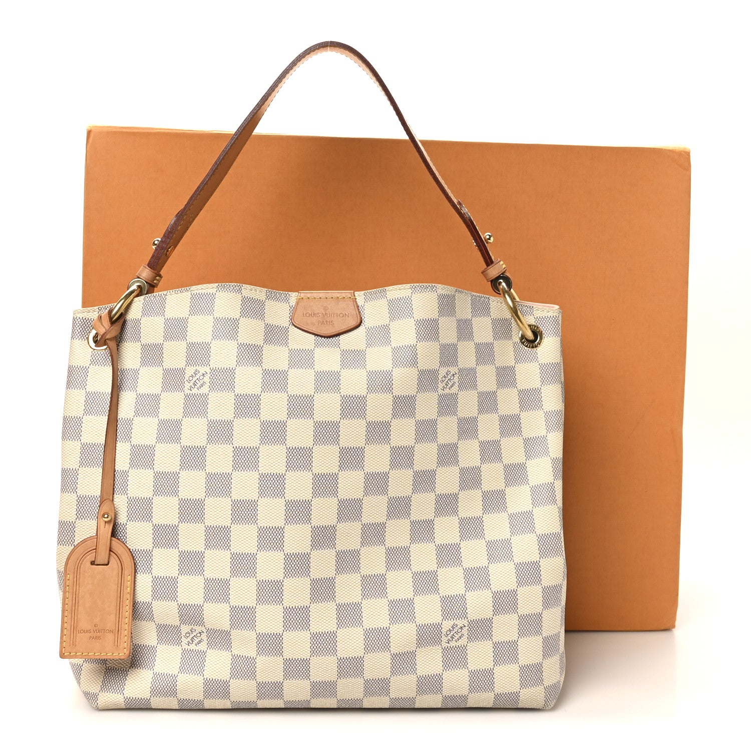 Louis Vuitton Damier Azur Graceful PM Rose Ballerine 10 of 10