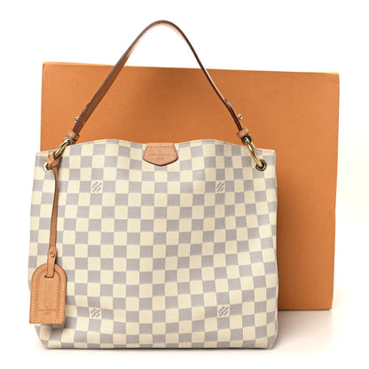Louis Vuitton Damier Azur Graceful PM Rose Ballerine 10 of 10