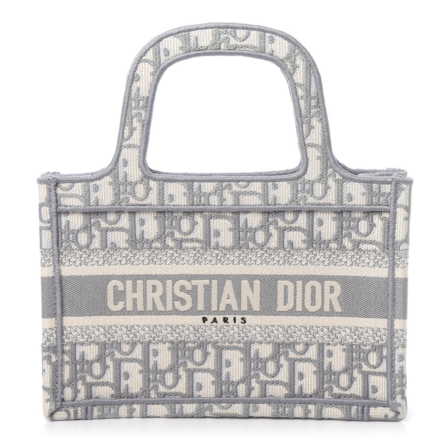 Oblique Mini Book Tote Grey Multicolor