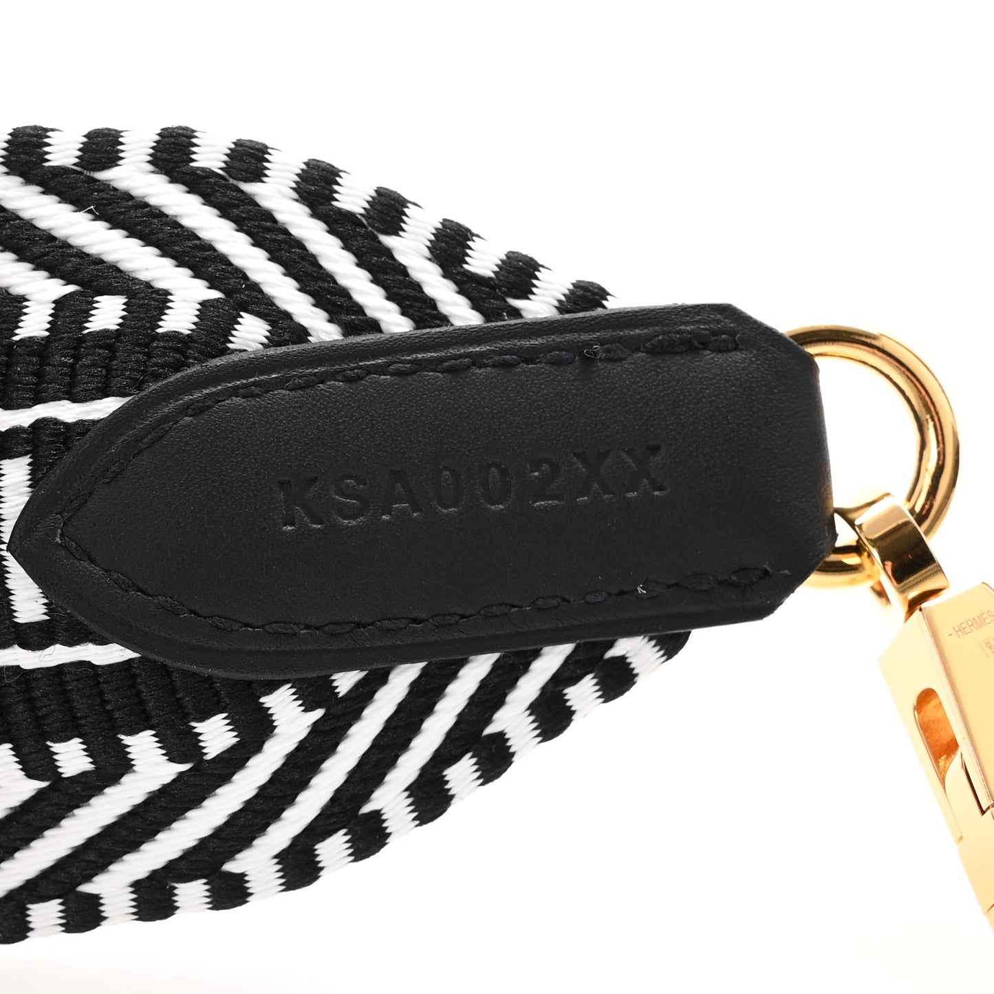 Toile Swift 50mm Sangle Cavale Shoulder Strap Black Ecru