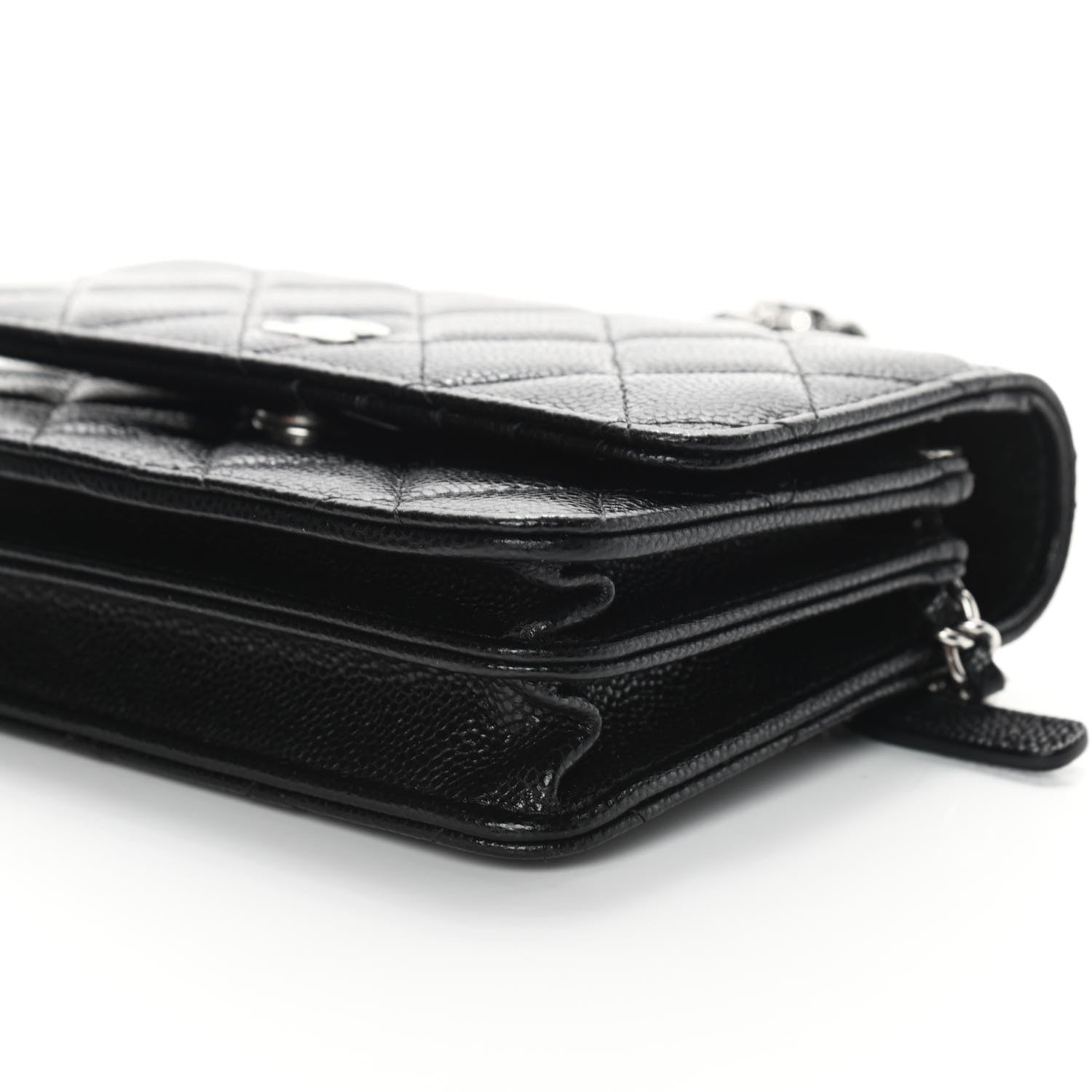 Chanel Caviar Quilted Mini Wallet On Chain WOC Black 8 of 8