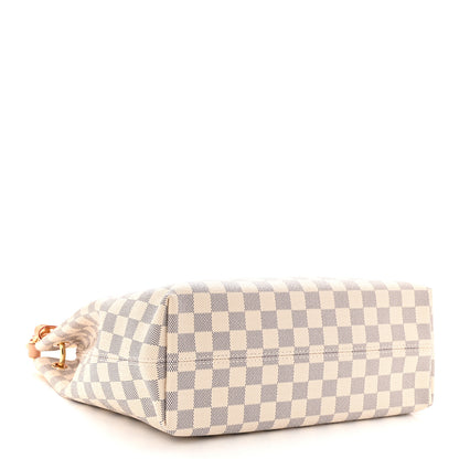 Louis Vuitton Damier Azur Graceful PM Rose Ballerine 4 of 9