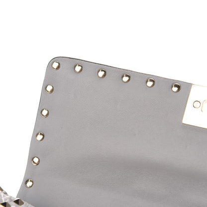 Valentino Garavani Nappa Medium Rockstud Spike Shoulder Bag Grey 12 of 15
