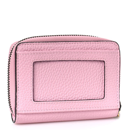 Gucci Piuma Calfskin Bamboo Double G Zip Card Case Sugar Pink 3 of 9
