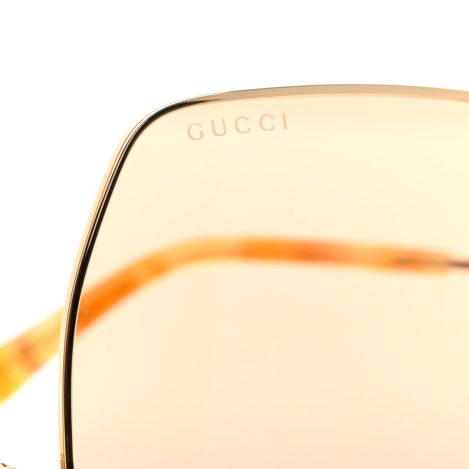 Gucci Metal Oversized Square Frame Sunglasses GG1005S Pink 7 of 8